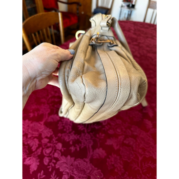 Chloé Beige Leather Paraty Large Satchel w/ Strap - Picture 8 of 15